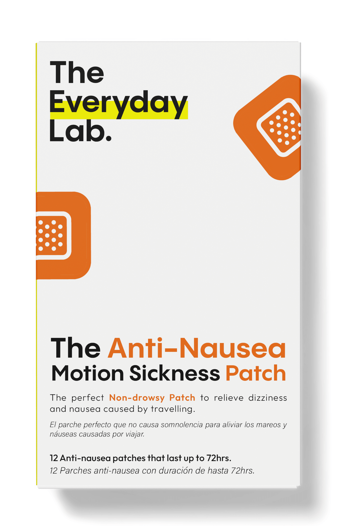 Parche para el Mareo transdérmico anti náuseas de The Everyday Lab para prevenir mareos en viajes