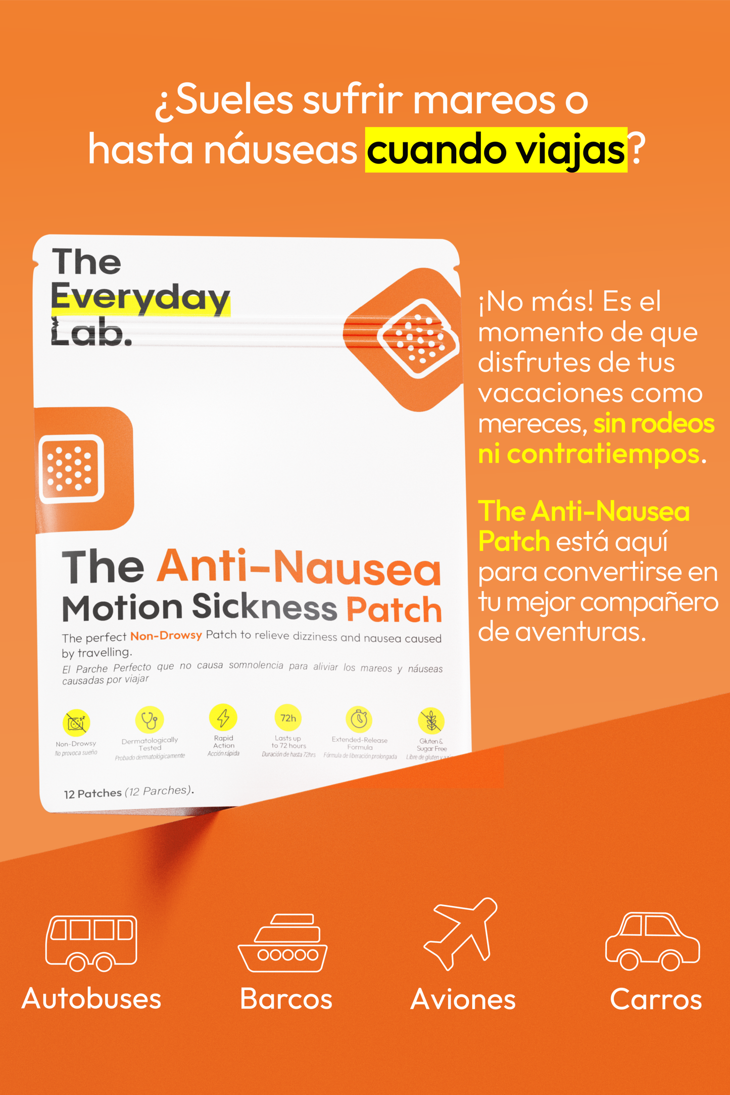 Anti-Nausea Motion Sickness Patch