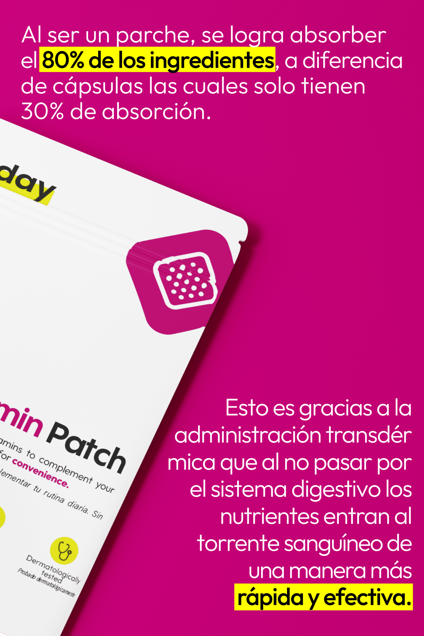 Multi-Vitamin Patch de The Everyday Lab, tus vitaminas diarias en formato de parche práctico