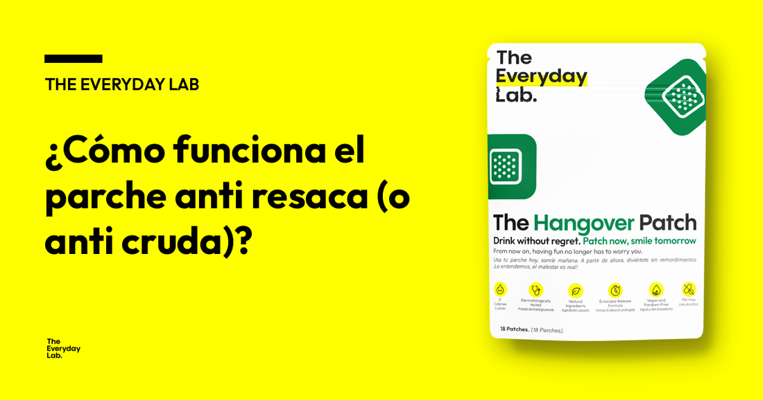 Portada del artículo: cómo funciona el parche anti resaca — The Hangover Patch de The Everyday Lab