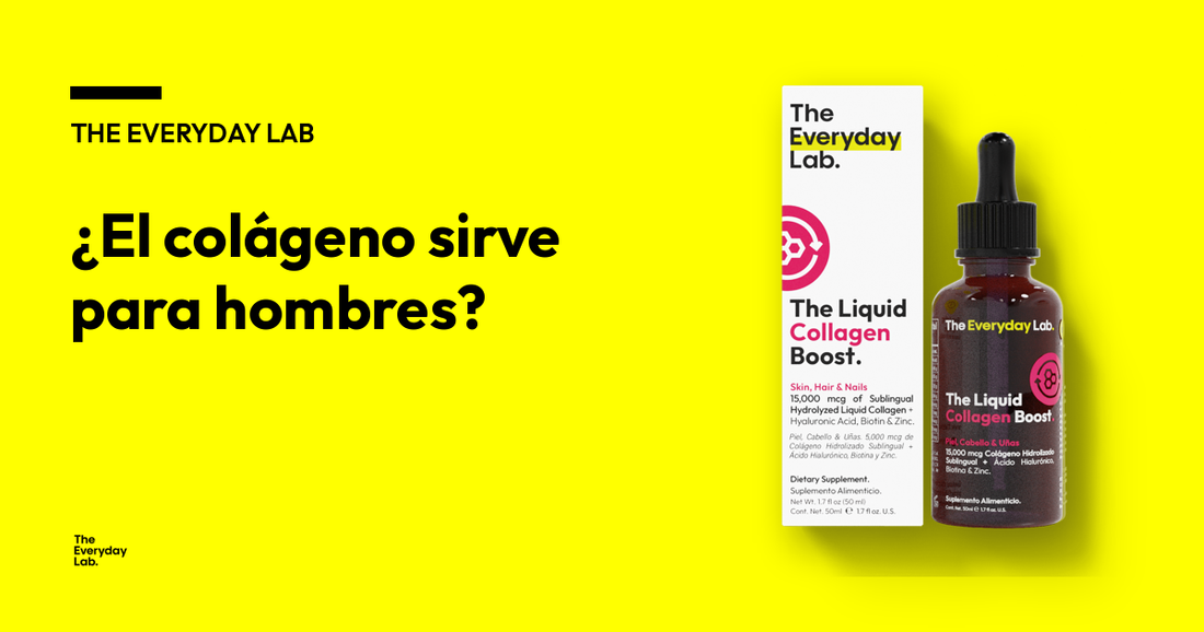 ¿El colágeno sirve para hombres? Colágeno para hombres con The Liquid Collagen Boost de The Everyday Lab
