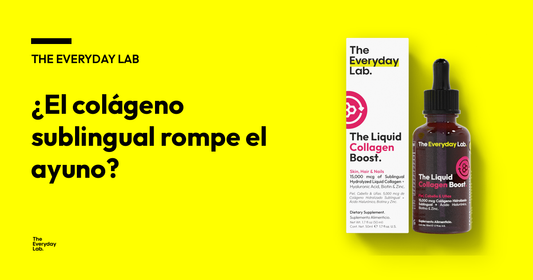 Portada del artículo: ¿el colágeno sublingual rompe el ayuno? — Liquid Collagen Boost de The Everyday Lab
