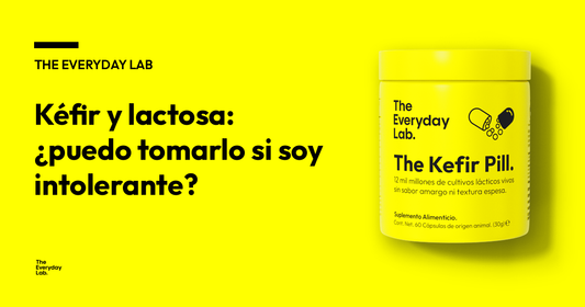 Portada del artículo: kéfir y lactosa, ¿puedo tomarlo si soy intolerante? — The Kefir Pill de The Everyday Lab