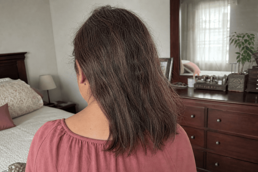 Antes de usar el colágeno de The Everyday Lab — cabello, día 1