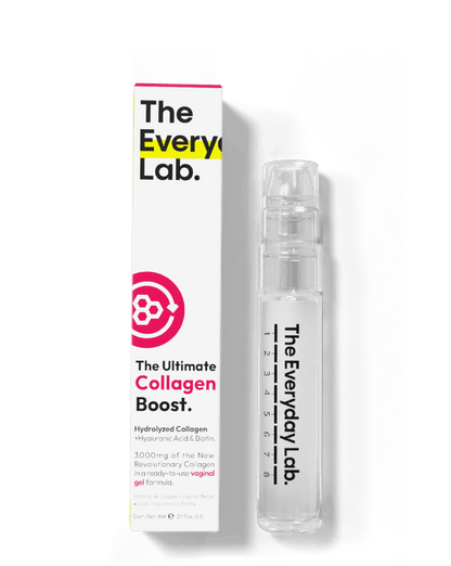 Envase de gel vaginal The Ultimate Collagen Boost para colágeno hidrolizado y ácido hialurónico