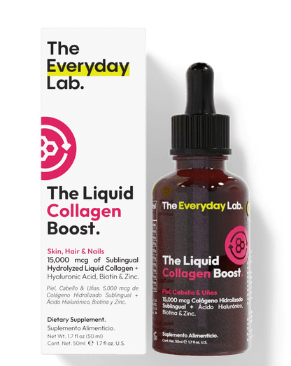 Botella de The Liquid Collagen Boost colágeno sublingual para piel firme y articulaciones saludables