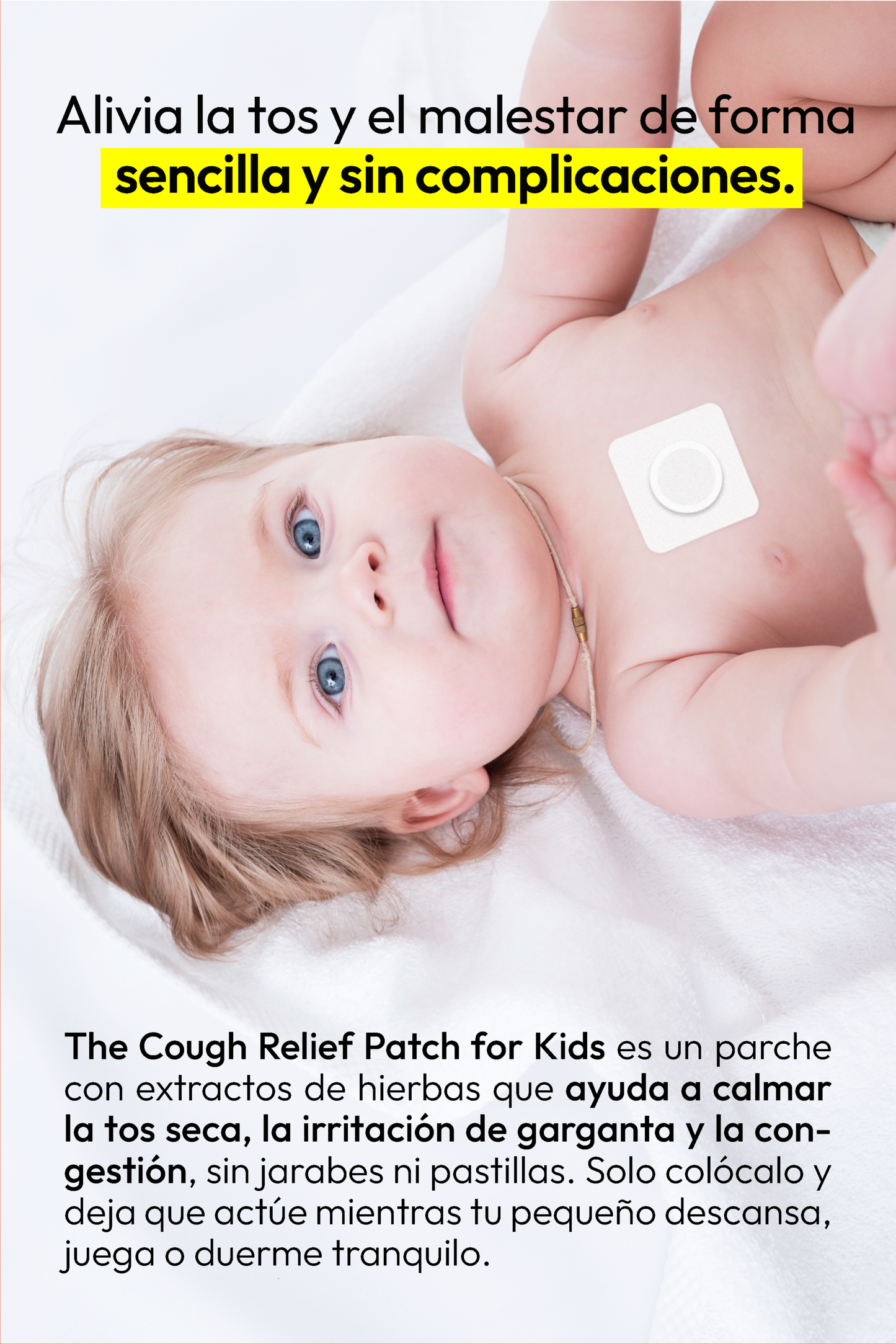 The Cough Relief Patch for Kids I Parche de tos y congestión para niños