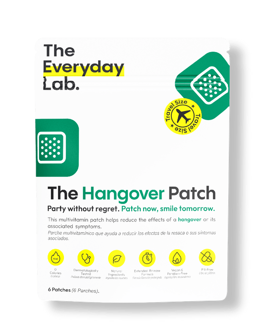 Paquete de 6 parches anti cruda The Hangover Patch tamaño viaje para recuperación efectiva