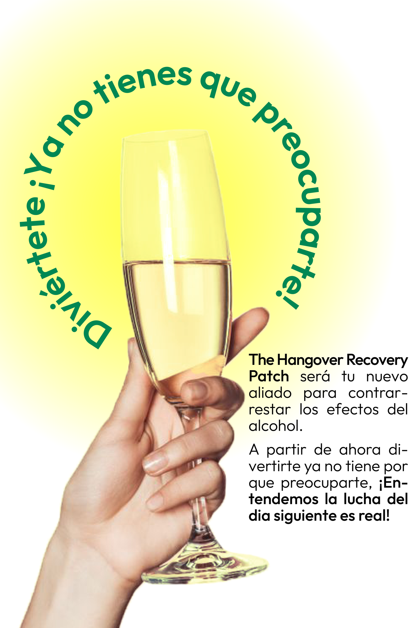 The Hangover Recovery & Prevention Patch (travel-size 6 parches) | Parche Anti Cruda