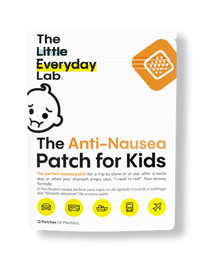Parche contra el mareo para niños The Anti-Nausea, alivio natural y rápido de náuseas y vómitos en viajes.