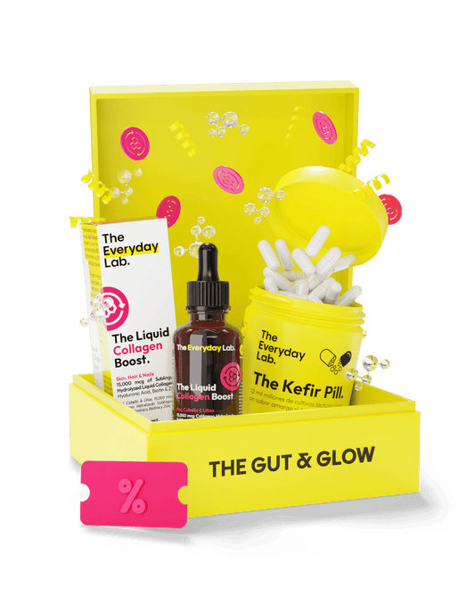 The Gut & Glow cuidado de piel e intestino con colágeno sublingual y probióticos para belleza y bienestar