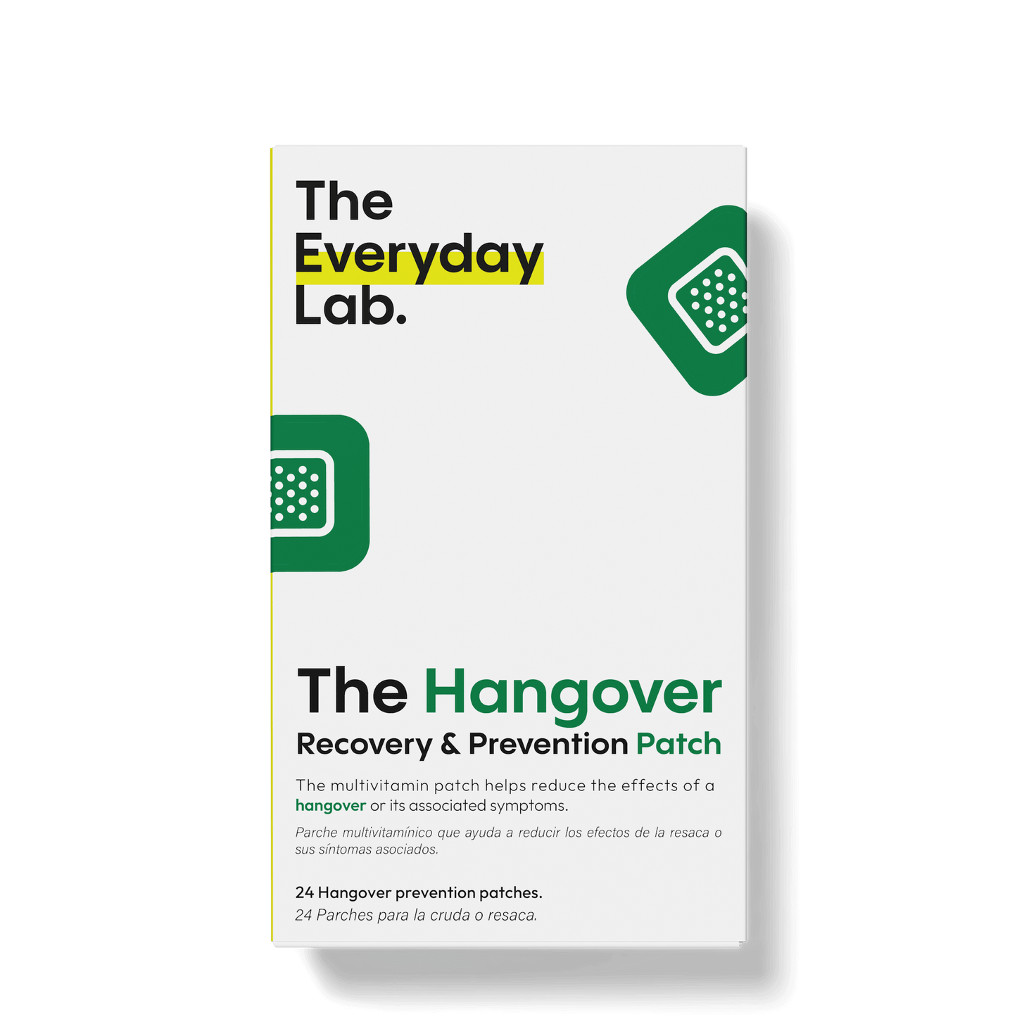 Imagen del producto parche anti cruda the hangover recovery & prevention patch de The Every Day Lab en México.