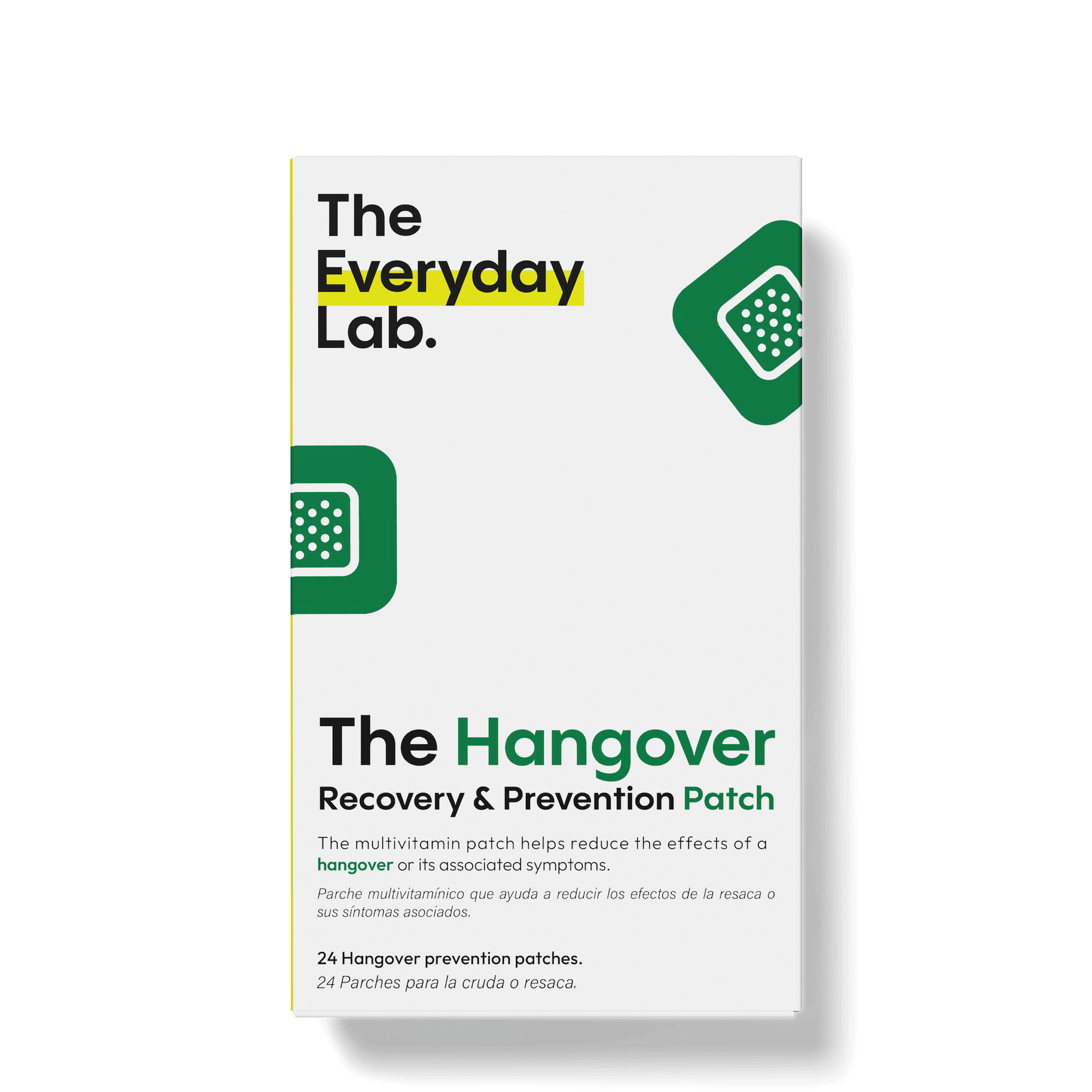 Imagen del producto parche anti cruda the hangover recovery & prevention patch de The Every Day Lab en México.