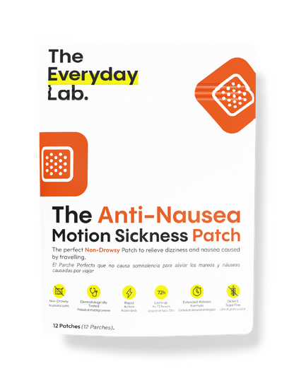 Parche para el mareo Anti-Nausea Motion Sickness Patch para aliviar náuseas y mareos al viajar.