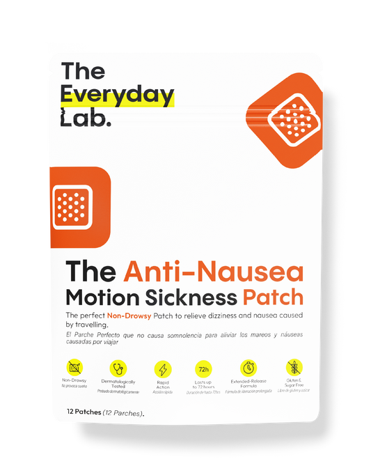 Parche para el mareo Anti-Nausea Motion Sickness Patch para aliviar náuseas y mareos al viajar.