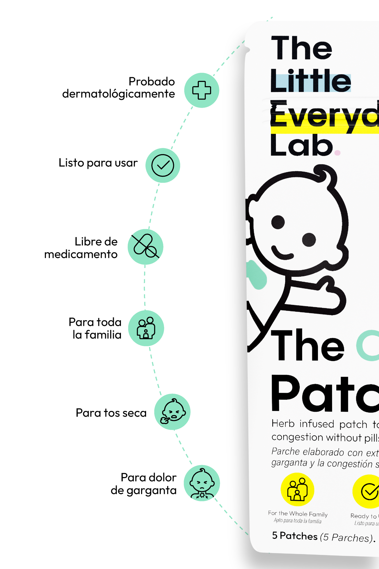 Beneficios del parche para la tos infantil sin medicamento y de uso transdérmico.