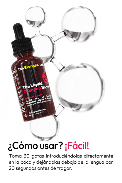 The Gut & Glow con colágeno sublingual y cápsulas de kéfir para salud intestinal y piel radiante