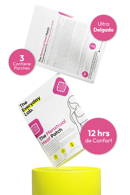 Parche caliente menstrual ultra delgado con hasta 12 horas de confort y presentación de 3 parches.